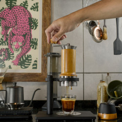 ARAM coffee + Ständer  + Manometer (yellow)