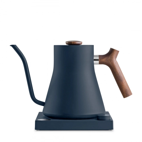 Fellow Stagg EKG Stoneblue + Walnuss | Wasserkocher Gooseneck